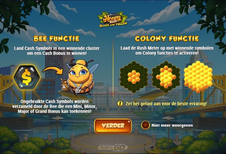 Screenshot 1 van Honey Rush Black and Yellow